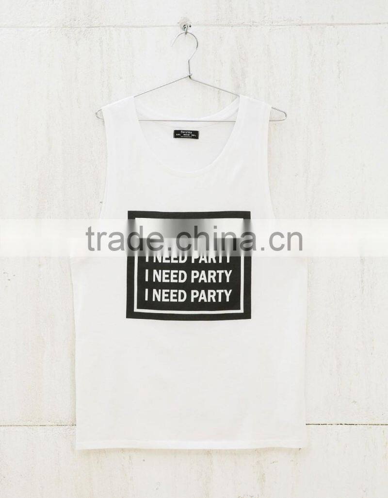 fashion men street dancing tank top hip hop tank top