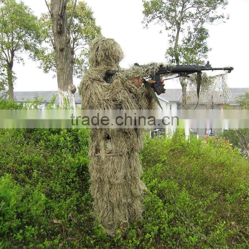 camo ghillie suit/desert hunting clothing/camouflage sniper ghillie suit