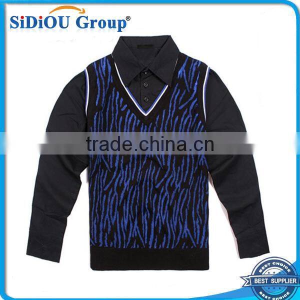 Loose Fit American Blue Sweater For Boys