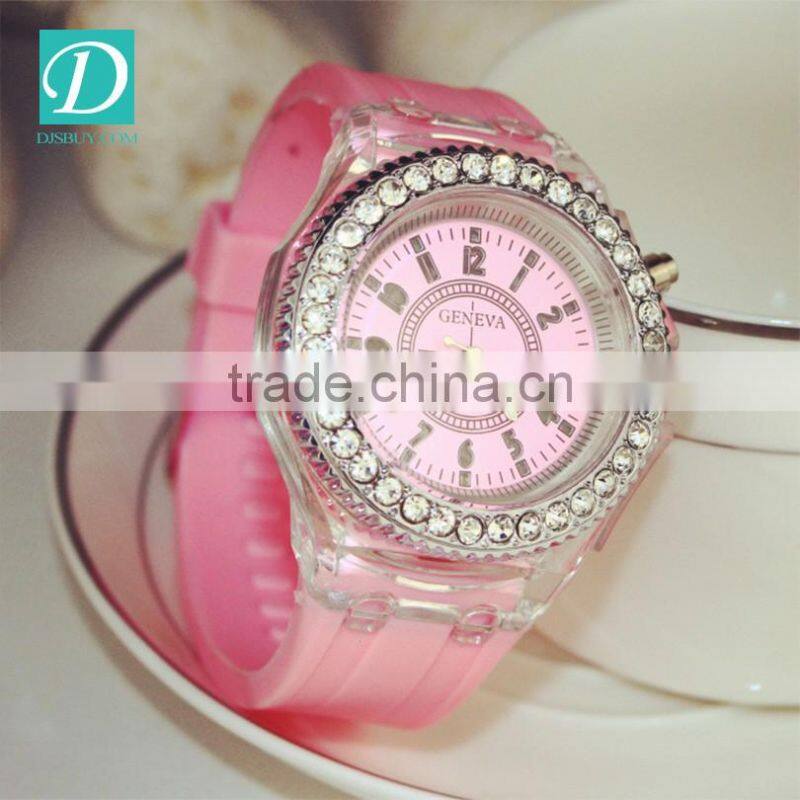 Hot Sale 6 Colors Casual Lady Girl Silicone Quartz Watches Best Gift