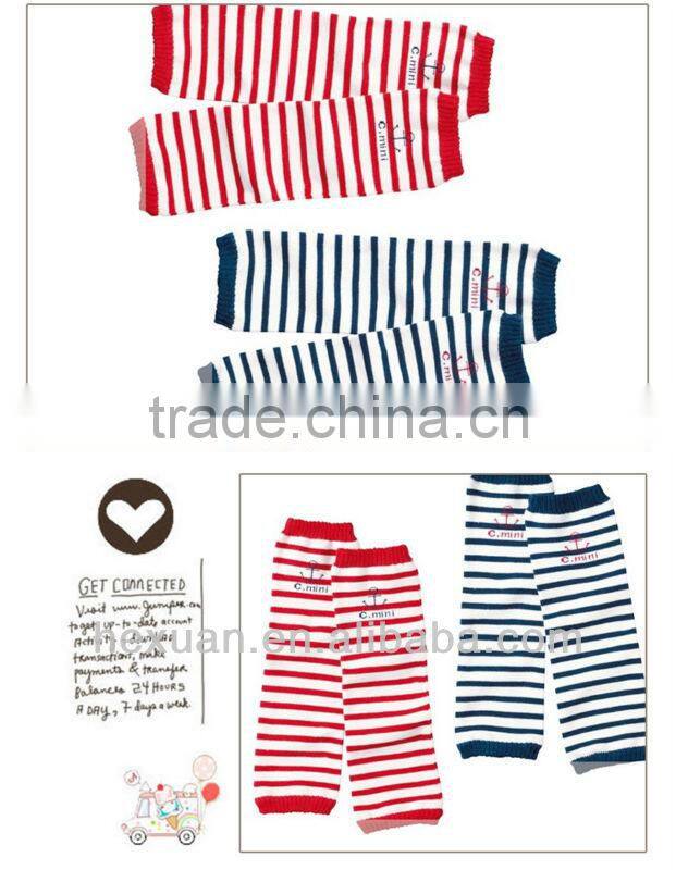Stripped Baby Leg Warmers