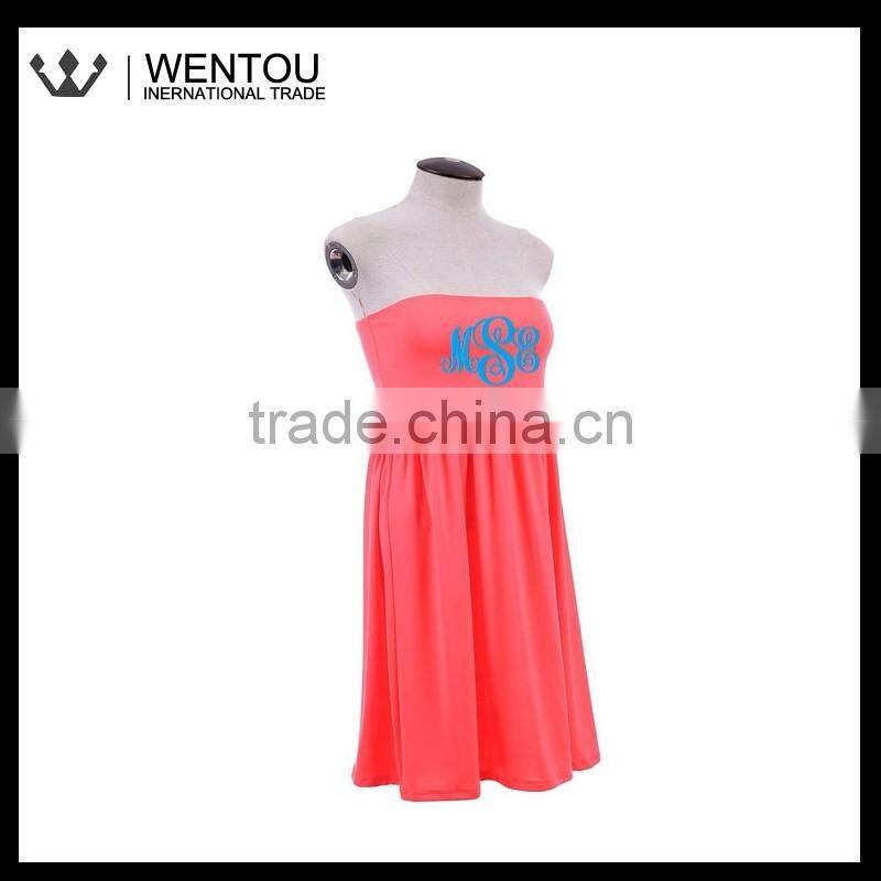 Plain Monogrammed Swimsuit Cover Up