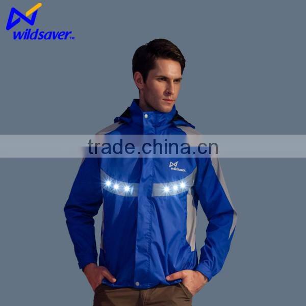 Road safety cycling LED flash jacket wear for mountain