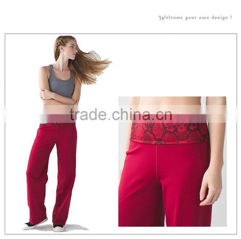 Womens Yoga pants colorful Loose trousers wholesale wide leg yoga pants