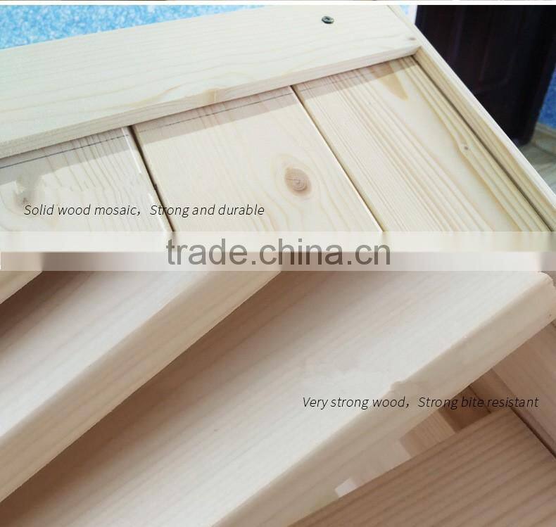 Hot selling china new fashion solid wood pet bed house wood pet doghouse for dog