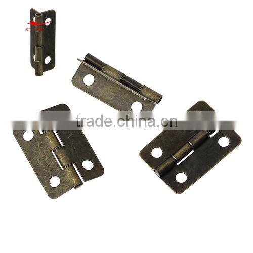 Antique Bronze 4 Holes Door Butt Hinges(rotated from 0 degrees to 280 degrees) 22.0mmx15.0mm