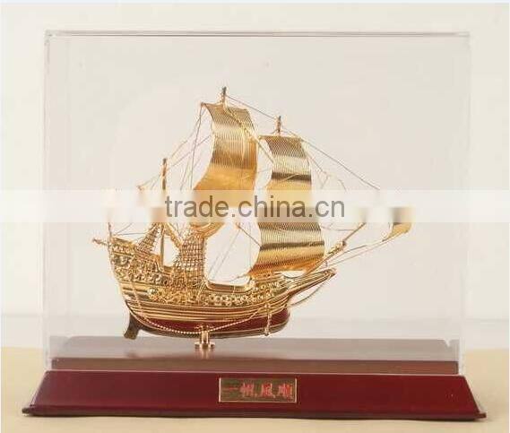 Luxury Shinning Sailing boat , Ship Model For Home Decoration JC-02
