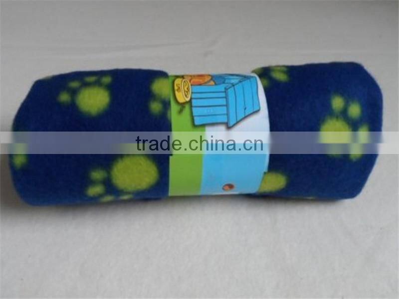 Shaoxing factory Animals Paws Dog Blanket Polar Fleece