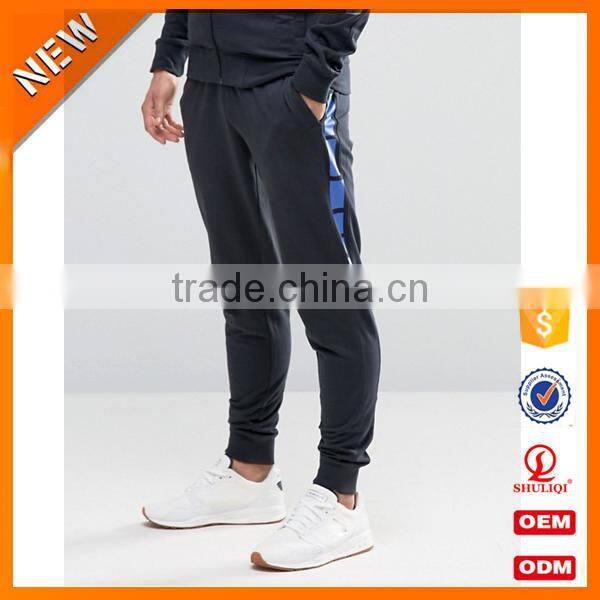 High quality owm design 100% Cotton navy tracksuit / breathable plain men popular tracksuit sportswear H-1903