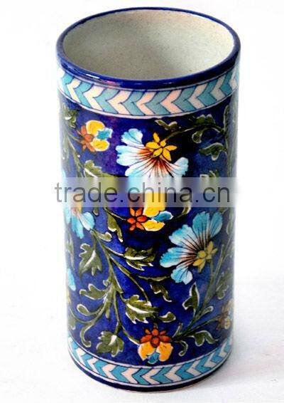 Home Decor Blue Pottery Flower Pots