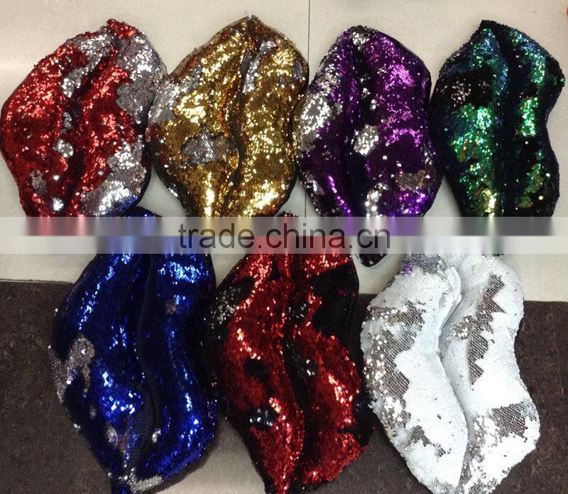 Newest Hot Selling Home Decorative Star Shaped Two-color Toned Reversible Sequin Pillows