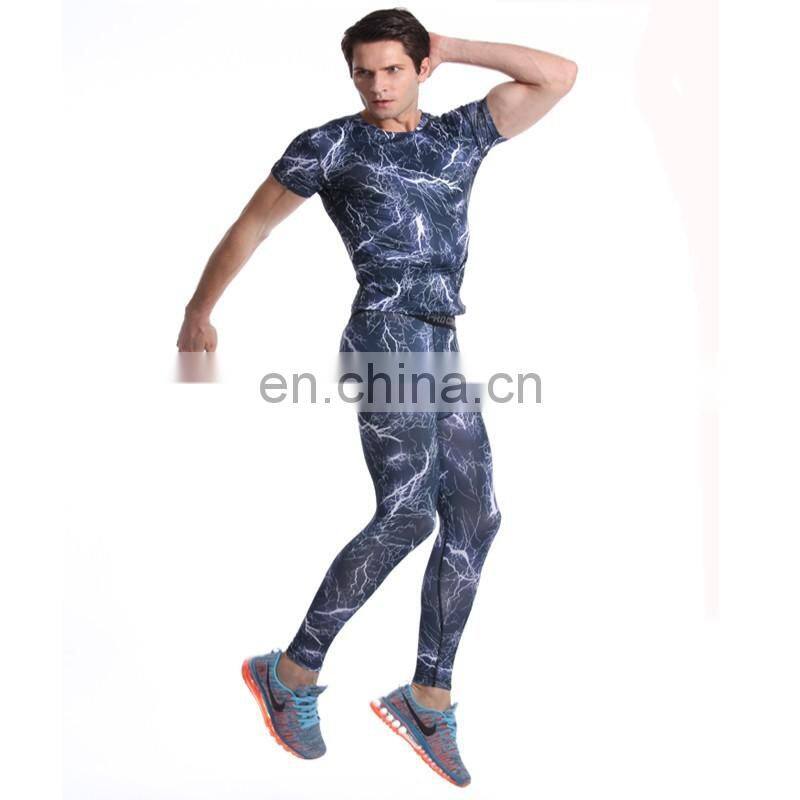 Free design wholesale men joggers compression men gym wear