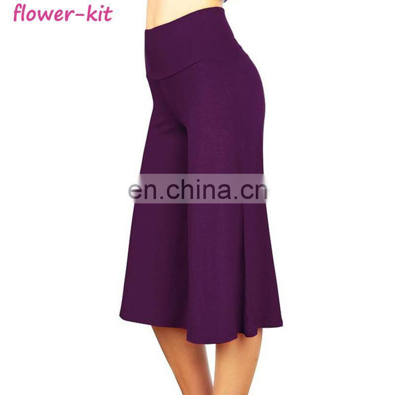 Women Fashionable Wide Leg Pants Casual Ladies Loose Trousers