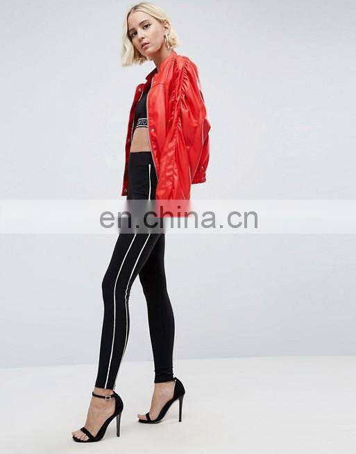 Manufacturer price custom men women motorcycle pu leather jacket