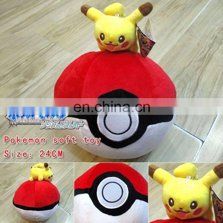 Pokemon Plush Elf Ball Red Wholesale Fashion Anime Popular Cos Hot and New Style
