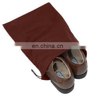 cheap shoe bags drawstring waterproof drawstring bag with woven label logo