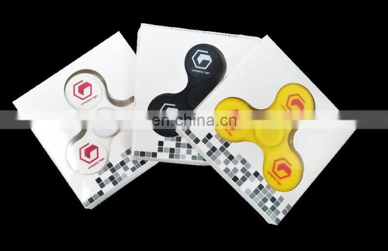 Custom logo Soft PVC fidget spinner