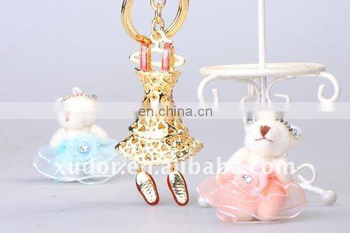 CRYSTAL CLOTH KEY CHAIN FOR GIRLS