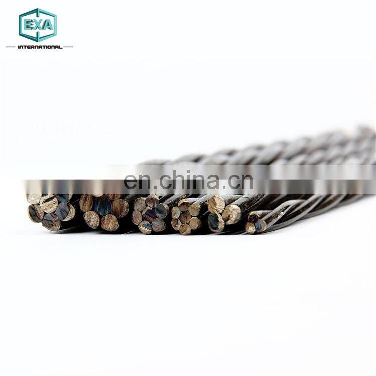 China Supplier high tensile SWRH 77B 15.24mm pc steel strand for prestressed anchorage