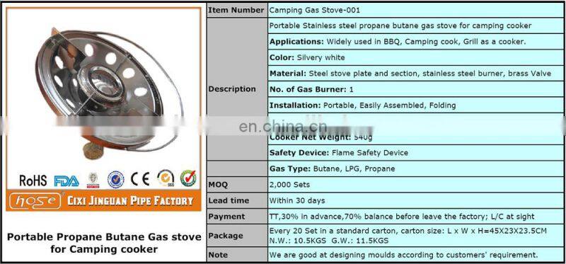 EXPORT NIGERIA CAMPING GAS BURNER LPG GAS ACCESSORIES FOR LPG GAS CYLINDER