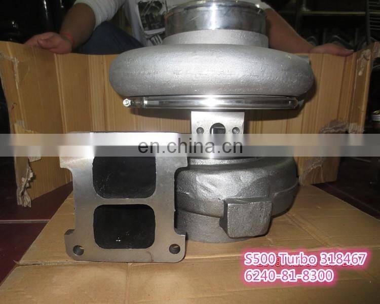High quality turbocharger for Komatsu Gen Set P135 Engine repair parts S500 Turbo 318467 318149 6240-81-8300