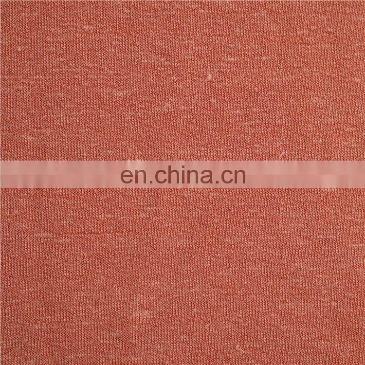 Stock Lot Linen Polyester Cotton Spandex Terry Fabric for apparel