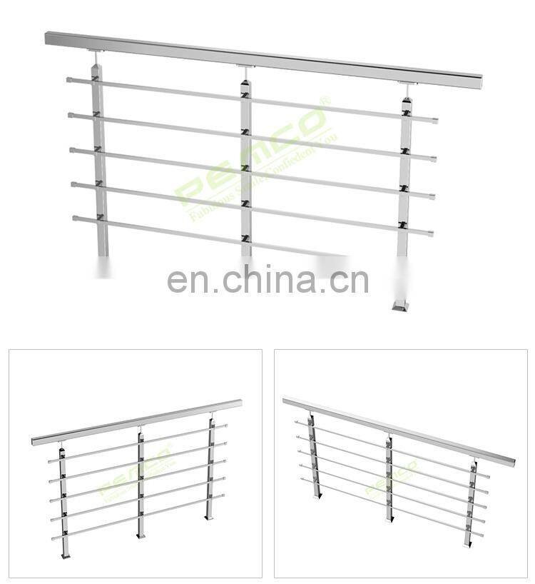 Hot selling stainless steel tube staircase handrail railing balustrades Tube Railing