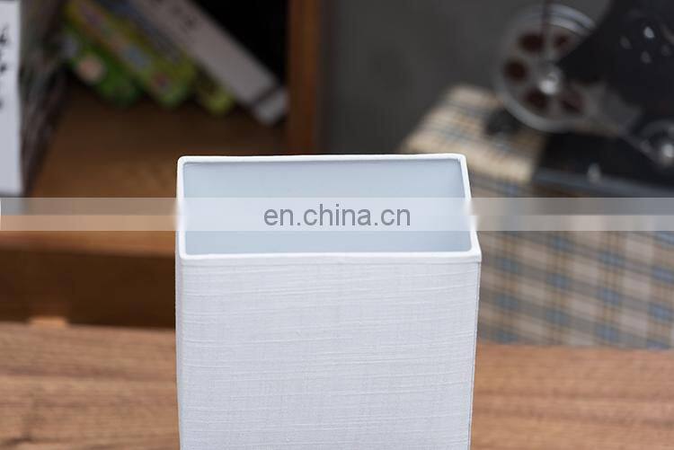 Wholesale cheap price cuboid pillar shape home office decor ceramic marble custom desk lamp with logo