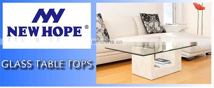 High quality clear round tempered glass coffee table top prices