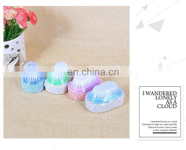Cheap price dead skin remove tools pedicure pumice stone with Brush for Feet
