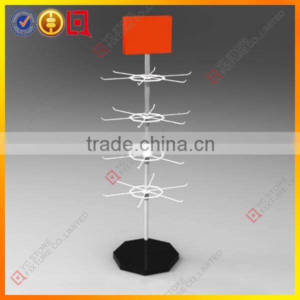 Metal display stand for mobile accessories