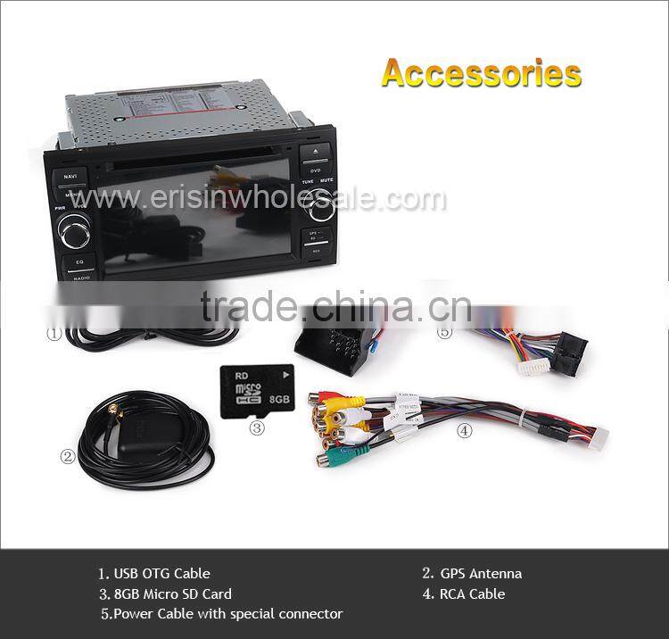 Erisin ES2301F 2 Din 7 Inch Touch Screen Car DVD Player for Connect 2006