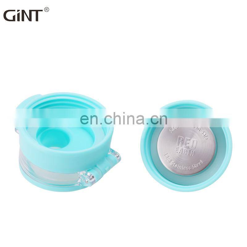 490ml wholesale new style silicone anti-scald double wall glass water bottle