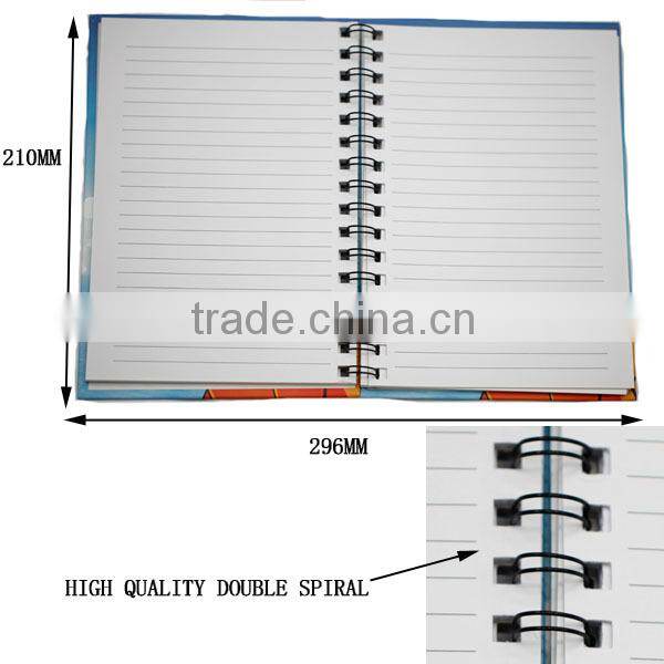 hard cover notebook sport basketball spiral notebook