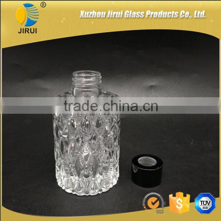 200ml clear square glass diffuser bottles