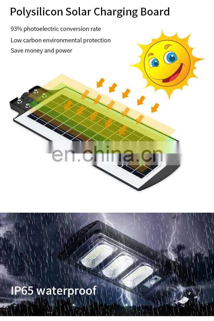 HUAYI New Product Ip65 Waterproof Outdoor 30watt 60watt 90watt 120watt Integrated Led Solar Street Light