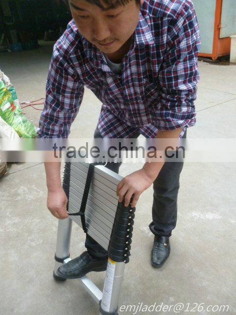 Telescopic ladder 3.8m(EN131/SGS,CE/EN131)(We also have 3.8m,3.2m,2.9m,2.6m,2.0m)