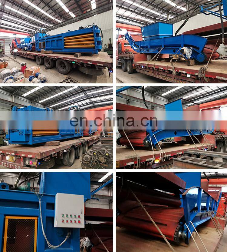 Automatic waste paper horizontal baling press for garbage,cardboard, straw, plastic
