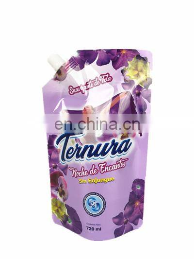 Customize aluminum foil spout bags Stand up pouch spout pouch for liquid detergent