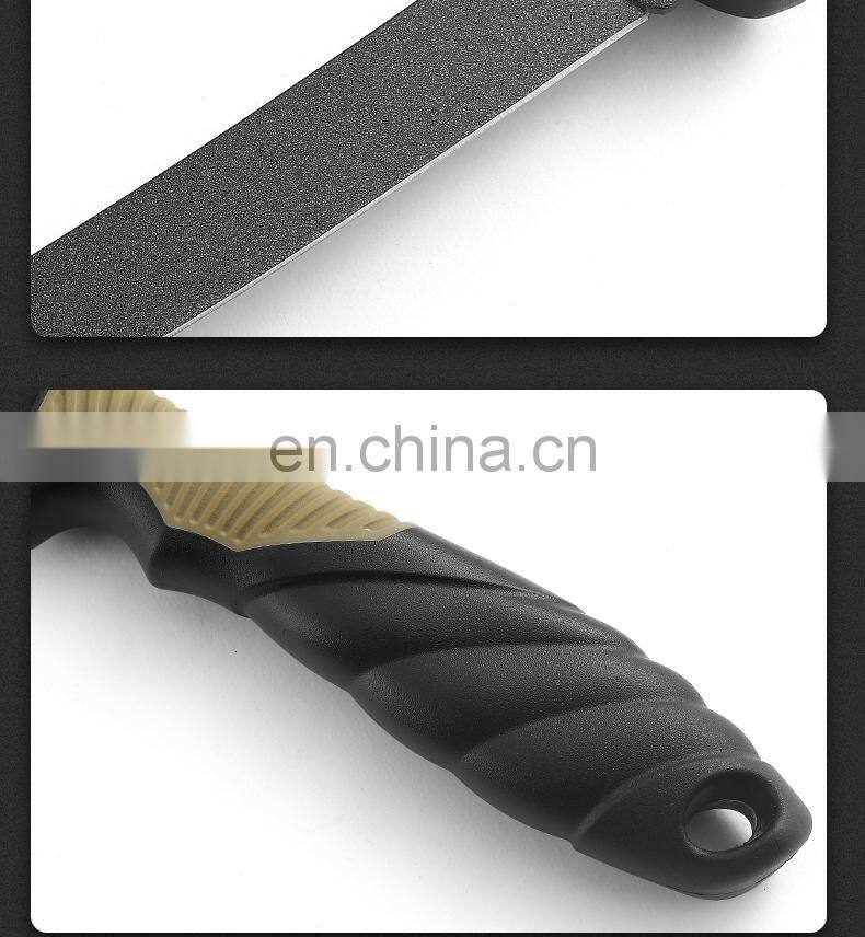 New TPR&ABS Fishing Knife Outdoor Camping Light Fish Fillet Knife with Black Coat and Scabbard Safety Fish Knife