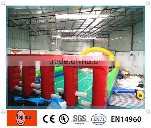 2014 Newest 4 LINE Inflatable horse runway Sports Games inflatable race track for kids and adults
