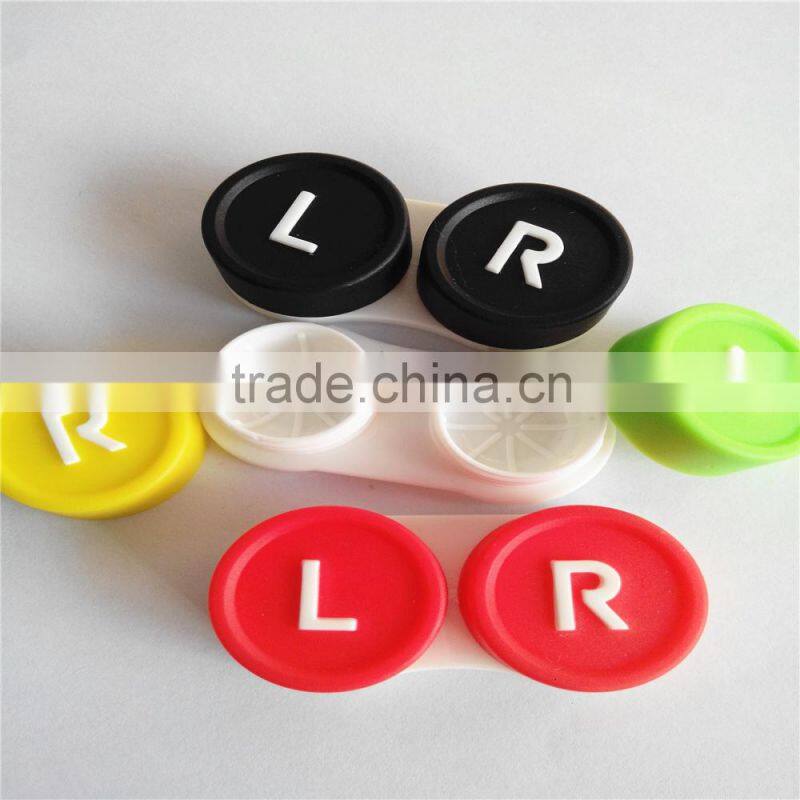 colorful big eye contact lens container