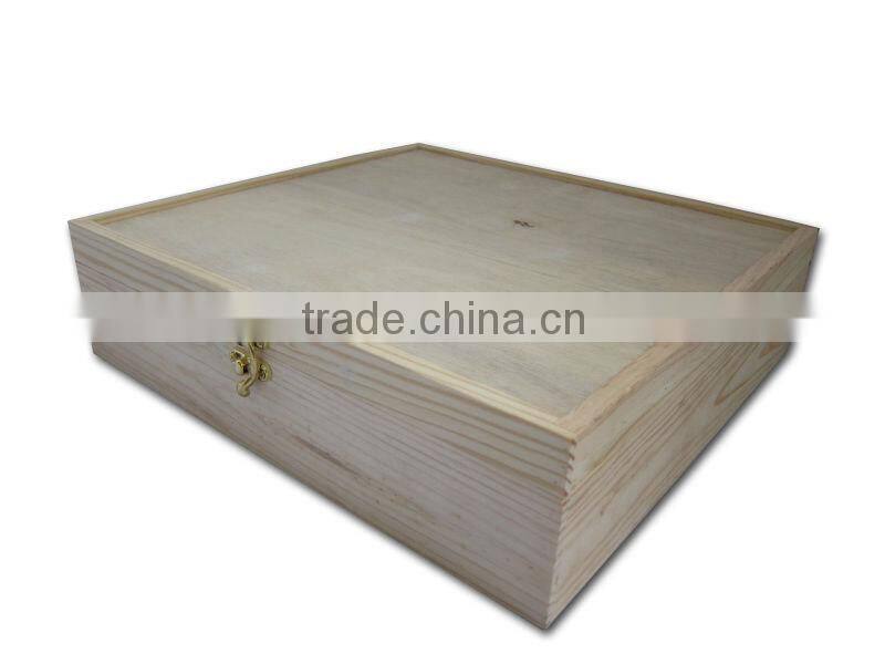 factory in Guangzhou hand made Pine wood box