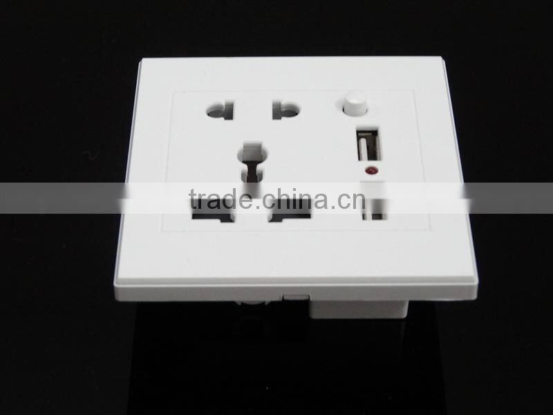 universal socket with usb/wall socket with usb port/usb wall socket 240v