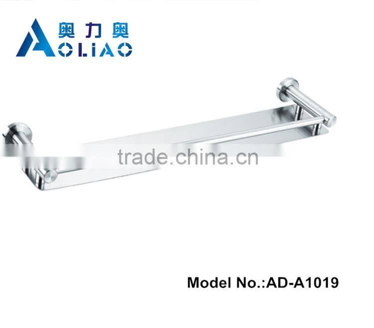 High quality hot sell Bathroom hardware accessory stainless steel wall-mounted bathroom double rod towel rack