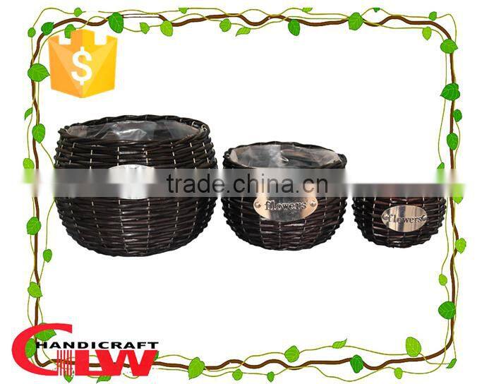 wooden design garden flower pot,antique flower pot, garden flower pot(set of 3)