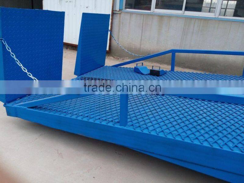 ISO/CE approved mobile hydraulic dock ramp 6ton 0.9--1.7m