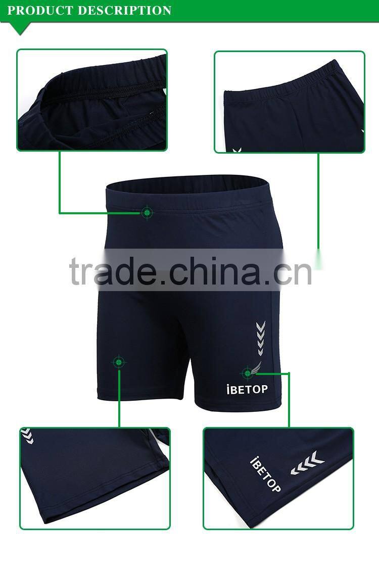 China Popular custom soccer short screen silk printing logo football short