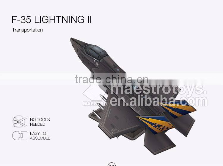 34PCS military model F-35 LIGHTNING II 3d puzzle