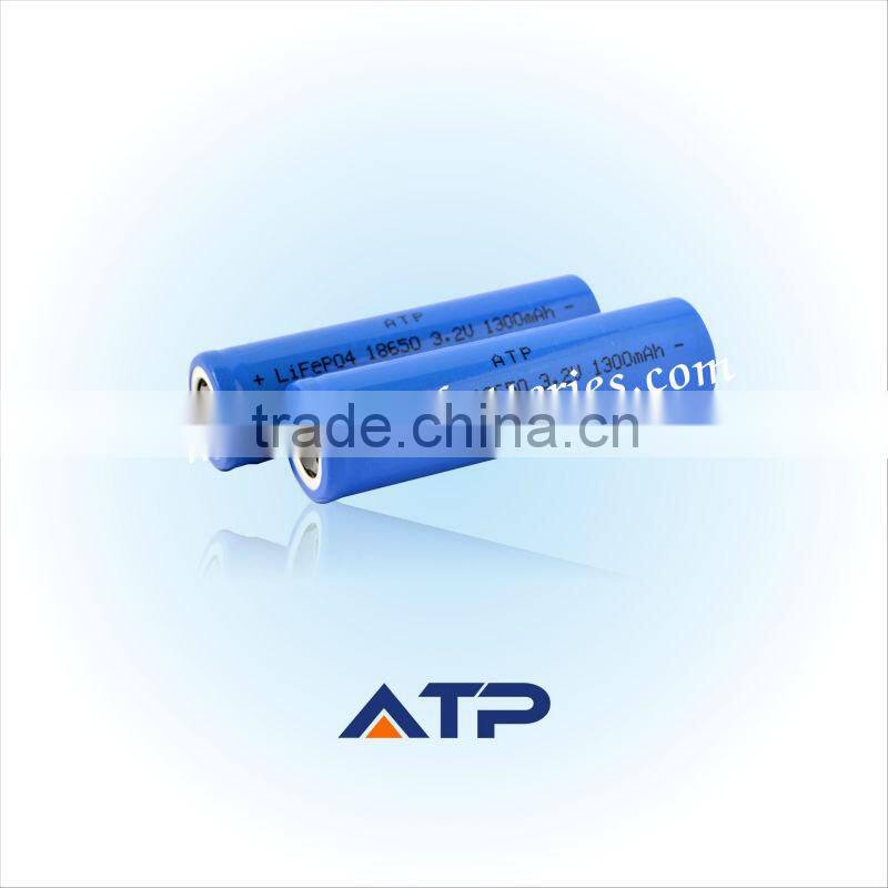 Hot product on Alibaba rechargeable 18650 lifepo4 cylindrical lithium cells 3.2v 1400mah IFR18650 lifepo4 battery for wholesale